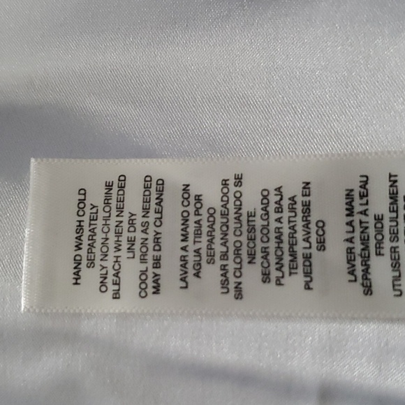 White Black-strapless top, black with white pattern, size 4. Never worn. - Picture 4 of 5